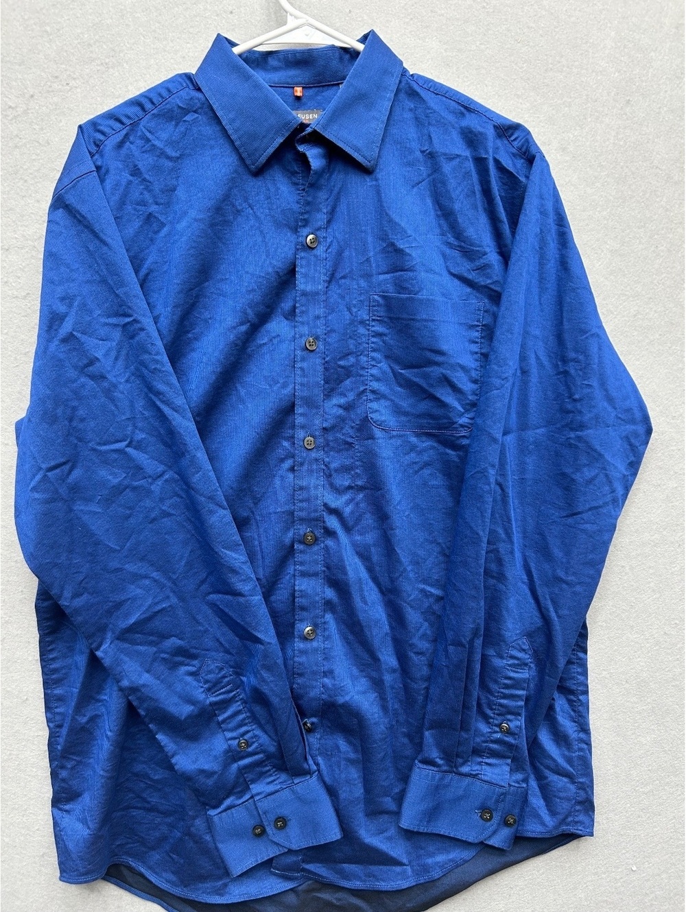 Van Heusen Traveler Blue Button Up Mens Size M 15-151/2
